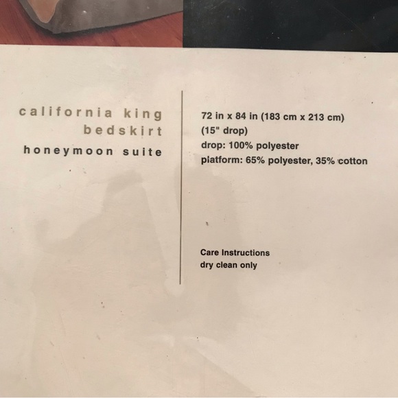 Nicole Miller KING BED SKIRT pewter NEW - Picture 8 of 12